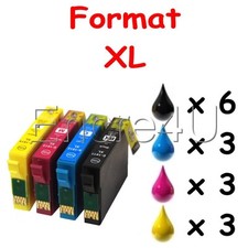 Lot de 15 cartouches d'encre compatibles non oem pour Epson XP : série T1816 XL