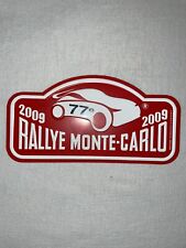 Plaque Rallye Monaco