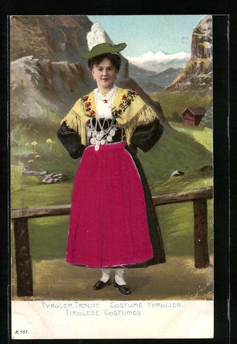 Carte postale gaufrée jeune