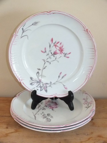 Assiettes plates lunéville - 4,