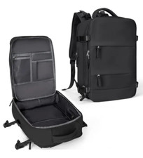 SAC A DOS VOYAGE USB NOIR _GRANDE CAPACITE_LEGER BAGAGE AVION