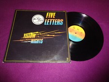 LP FIVE LETTERS / YELLOW NIGHTS / ATROPA REC. FRENCH PRESS ROCK FUNK SOUL 1980