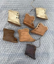 Lot bottines dépareillées ALART cuir BB circa XIXème sortie grenier !