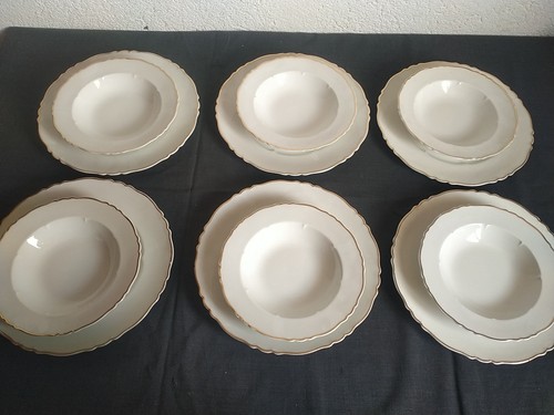 Assiettes plates 6 - plates, creuses