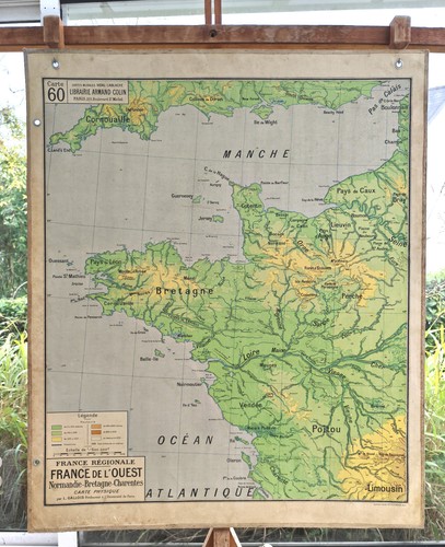 Ancien carte géographie - ,