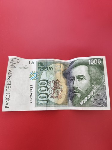 Billet ancien espagne 1000 - billet,