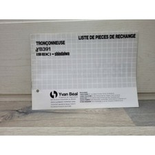 Iseki Tronconneuse Shindaiwa YB391 - Manuel Liste de Pieces Detachees