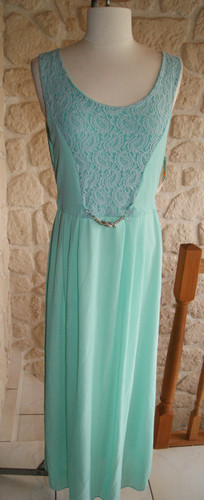 Robe longue verte - , neuve