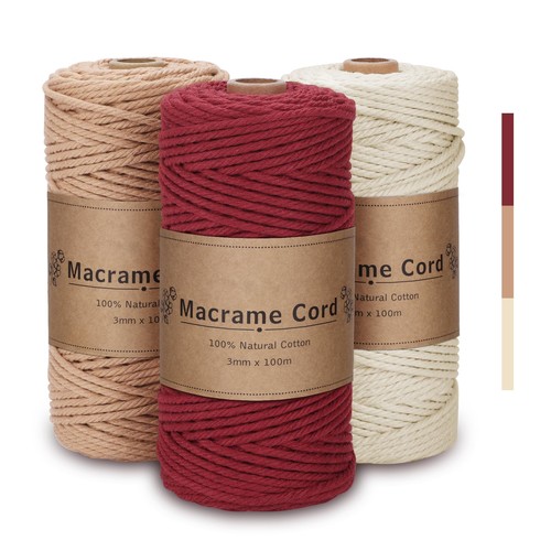 Corde macramé 3mm - corde, set