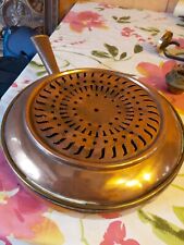 ancienne bassinoire en cuivre de 30 cm de diamètre 