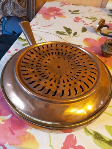 Ancienne bassinoire cuivre - bassinoire,