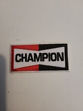 patch ecusson thermocollant brodé  motor racing CHAMPION L 8,5 cm H 4 cm ....