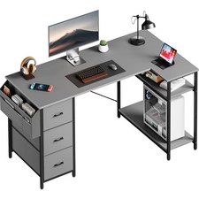 Bureau d'angle avec 3 tiroirs