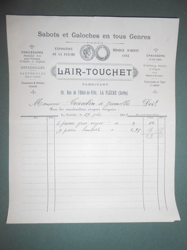 Ancienne facture lair - ancienne,