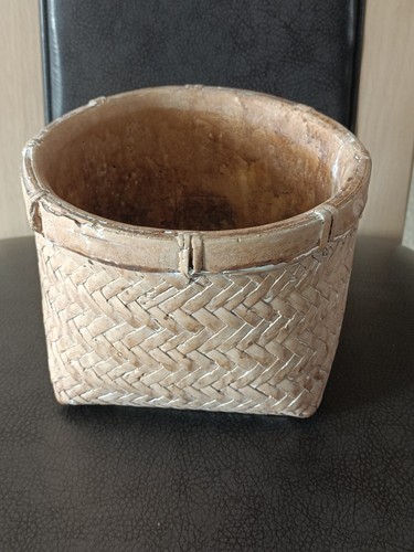 Vase panier tressé - panier, poterie