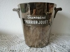 Rare Seau à CHAMPAGNE PERRIER JOUET en métal argenté 1950 H 19,5 cm