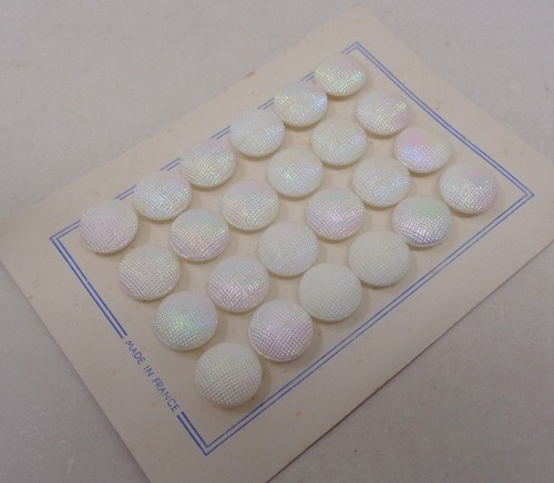 Lot boutons ancien verre - lot, 24