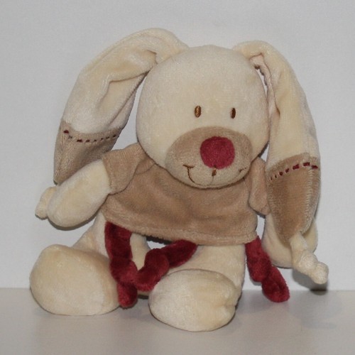 Doudou hochet lapin nicotoy - lapin,