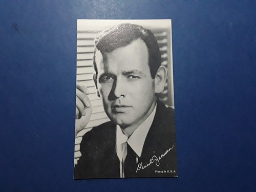 David janssen card - janssen,