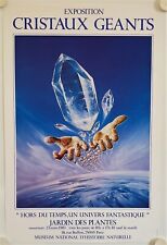 Affiche SIUDMAK Cristaux Géants 1983 Exposition Musée Histoire Naturelle