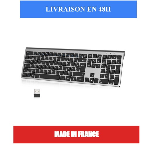 Clavier sans fil rechargeable