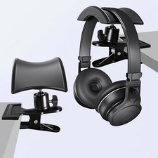 Support casque élégant avec pince de table pour garder votre bureau propre et