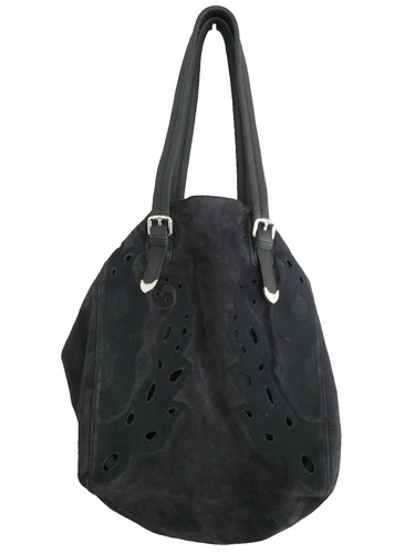Sac shopping cuir - , bleu