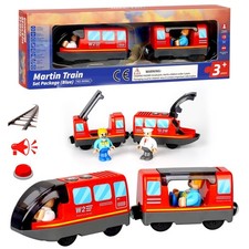 Train de Locomotives à Piles Connexion Magnétique, Train Electrique Enfant, T...