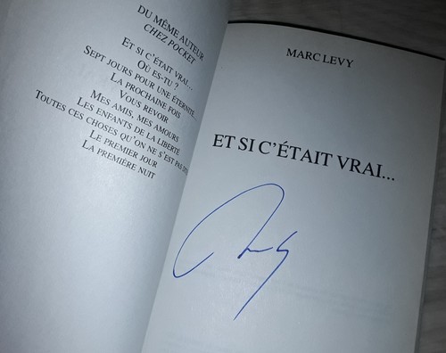 Livre signé marc levy - livre,