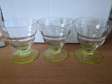 3 Verres Avec Pied En Ouraline