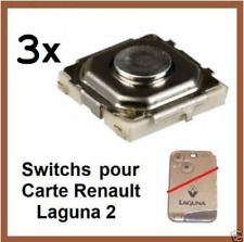 3 Switchs bouton de clé télécommande pour carte Renault Laguna 2 Espace4 Velsati
