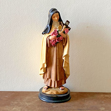 Statuette Figurine Sainte Thérèse de Lisieux en Résine - H. 13 cm