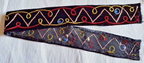 Ruban ancien velours - en,