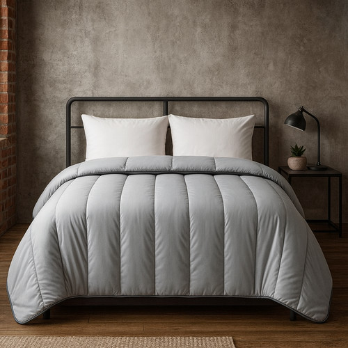 Couette tempérée gris - couette,