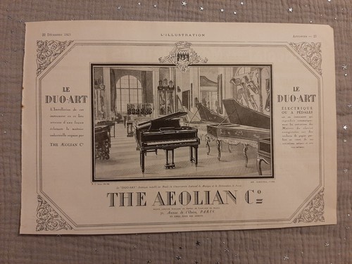 Pub presse ancienne - pub, piano