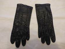 paire de gant vintage en cuir