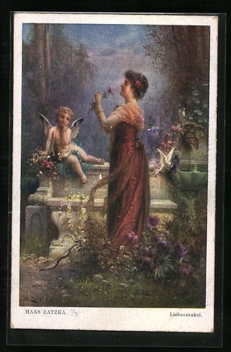 Carte postale artiste hans - carte, d'artiste
