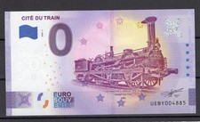 Billet touristique Euro souvenir 0 Euro Mulhouse Cité du train 2020 .