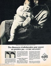 PUBLICITE ADVERTISING 065  1966  TINTIN    chaussures enfants bébé 2