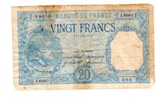 FRANCE Billet 20  FRANCS 27/12/1918  BAYARD  FAY°11 J.6083 990