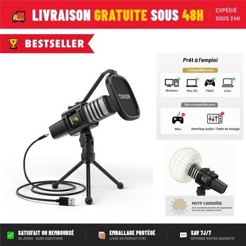 Microphone usb tonor tc30 - usb, à