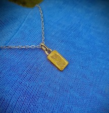 ⚜️LINGOT 1 GRAM  OR 24K LADY FORTUNA  PAMP SUISSE PENDENTIF 1,16 GRAM⚜️RÉF043
