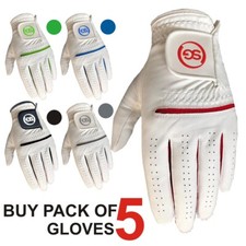 Paquet De 5 SG Hommes Tous Temps Golf Gants Cabretta Cuir Paume Patch Et Thumb