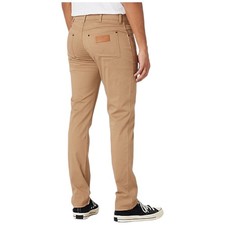Pantalon Beige Wrangler Larston Slim W18SEAC20 5 Poches Tapered