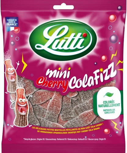 Lutti mini cherry cola fizz - cola,