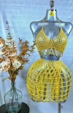 Handmade Yellow Crochet