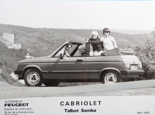 Photo presse peugeot - presse, talbot