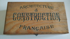 ANCIEN JEU DE CONSTRUCTION EN BOIS ARCHITECTURE FRANCAISE MARQUE JFL