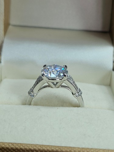 Bague solitaire moissanite 3ct - solitaire,