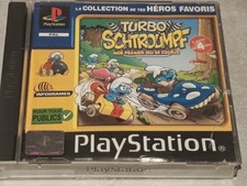 TURBO SCHTROUMPFS SONY PS1 PLAYSTATION 1 SLIM PS2 PS3